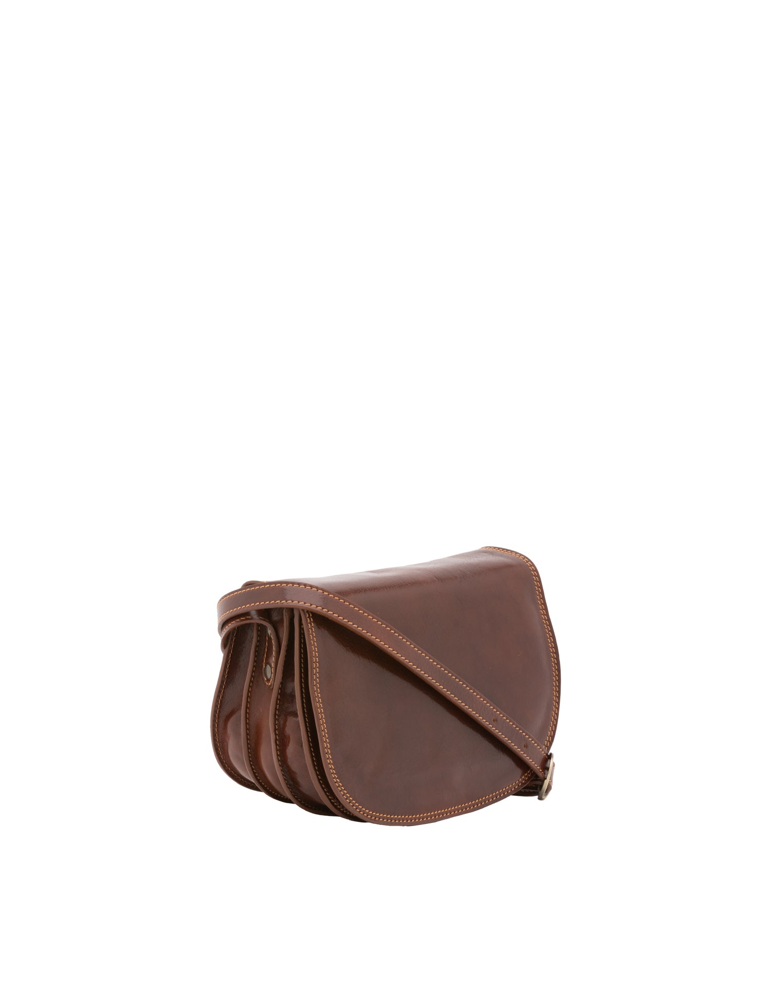 Borsa a tracolla da donna Vera pelle 5512-Marrone I Fratelli
