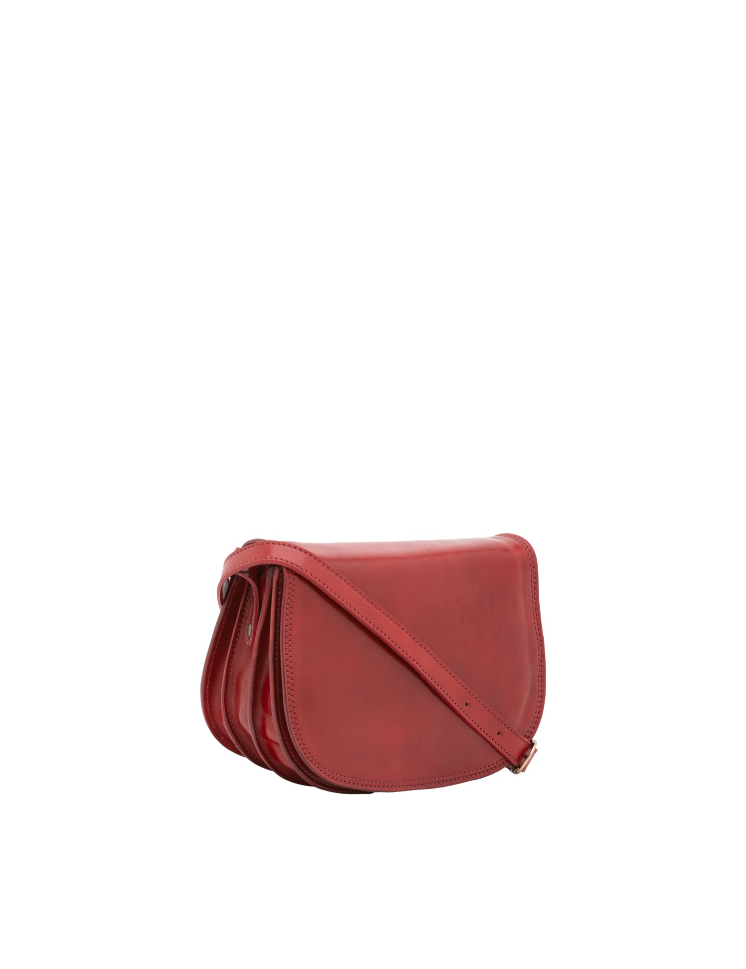 Borsa a tracolla da donna Vera pelle 5512-Rosso I Fratelli