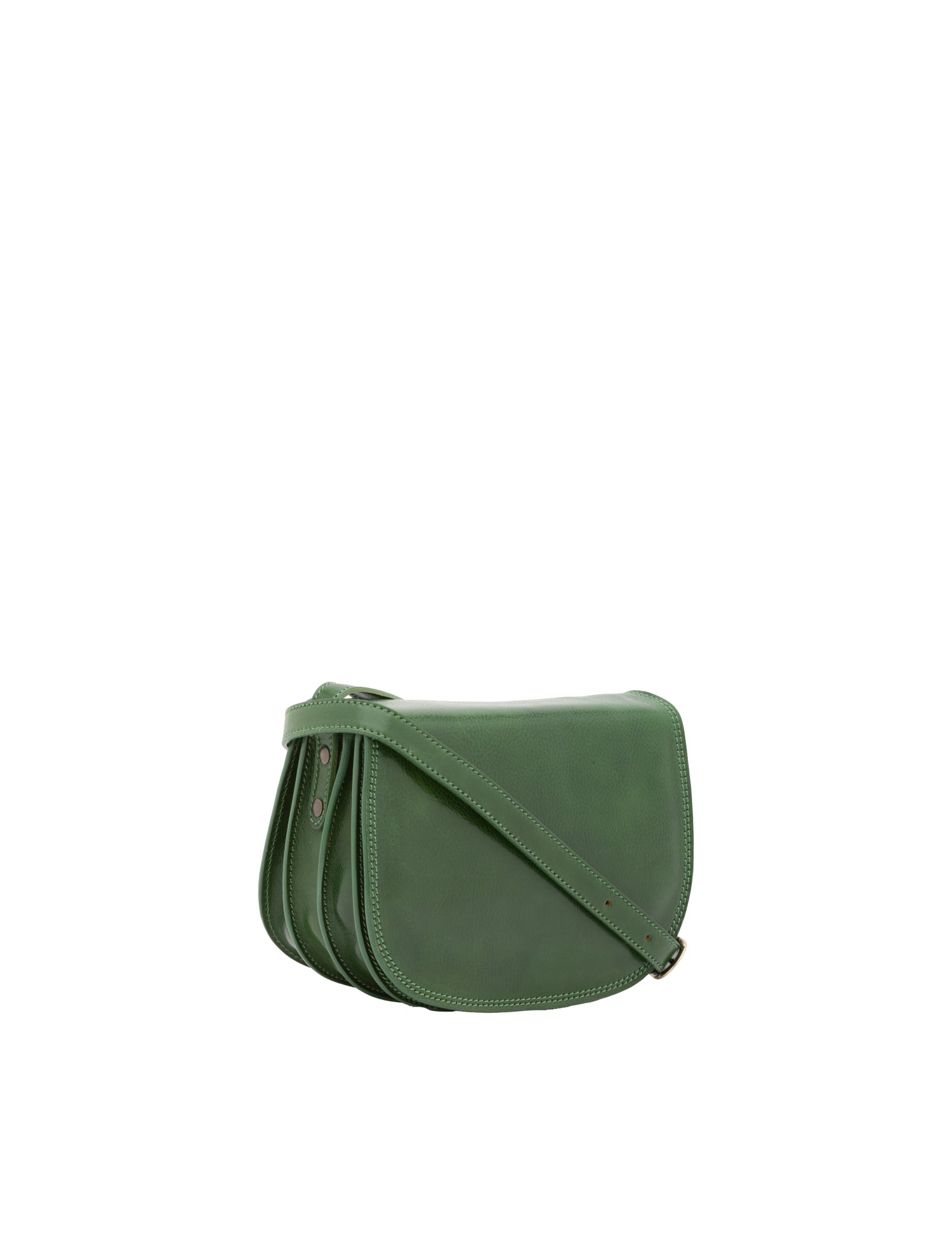 Borsa a tracolla da donna Vera pelle 5512-Verde I Fratelli