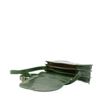 Borsa a tracolla da donna Vera pelle 5512-Verde I Fratelli
