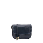 Borsa a tracolla da donna Vera pelle 5513-Blu I Fratelli
