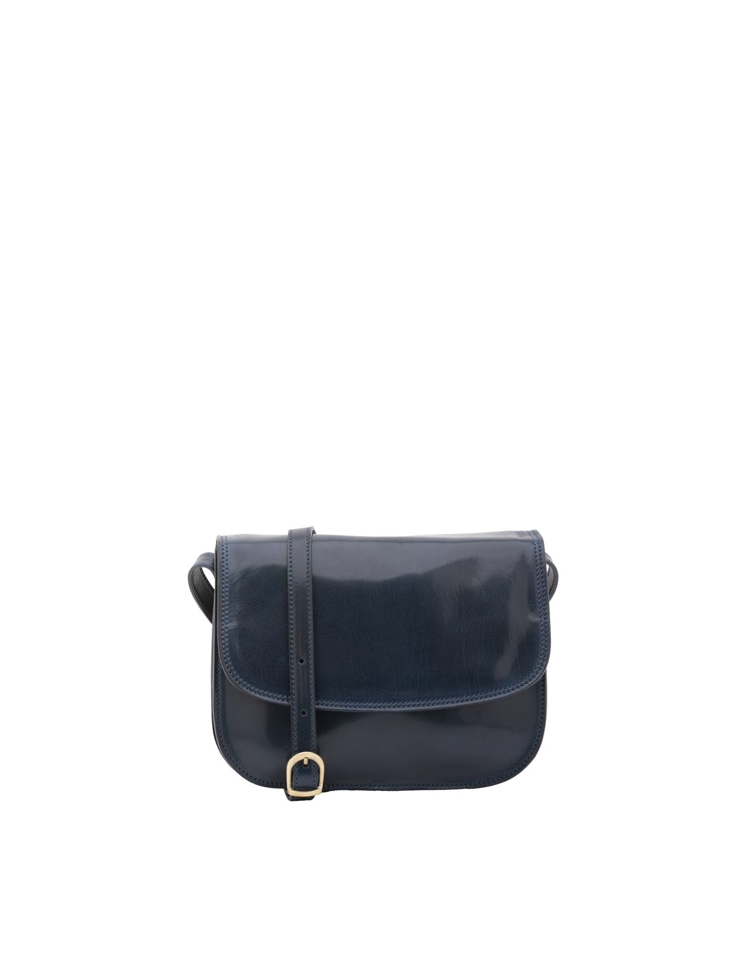 Borsa a tracolla da donna Vera pelle 5513-Blu I Fratelli