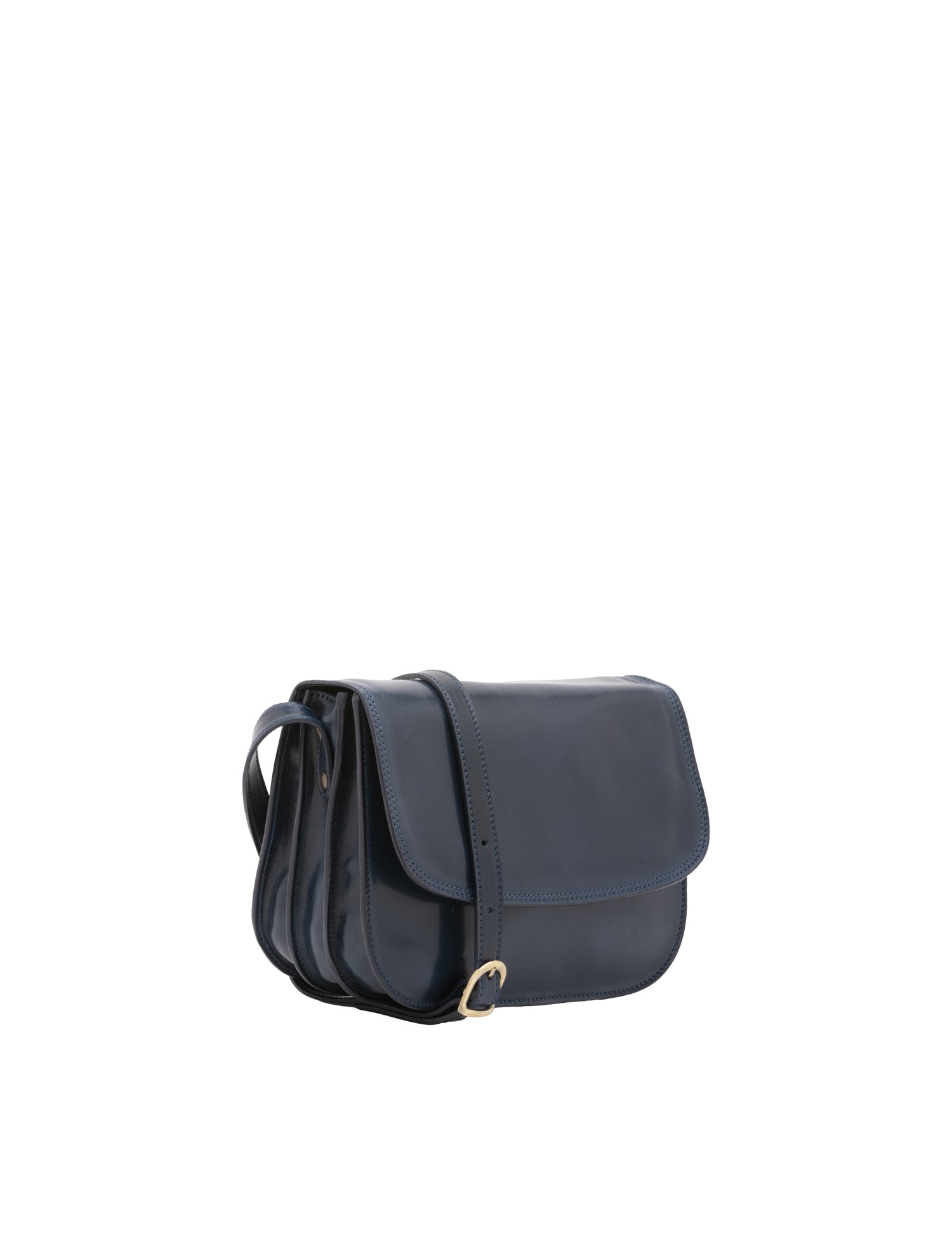 Borsa a tracolla da donna Vera pelle 5513-Blu I Fratelli