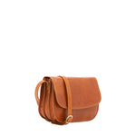 Borsa a tracolla da donna Vera pelle 5513-Cognac I Fratelli
