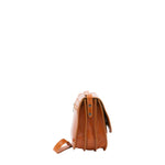 Borsa a tracolla da donna Vera pelle 5513-Cognac I Fratelli