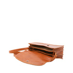 Borsa a tracolla da donna Vera pelle 5513-Cognac I Fratelli