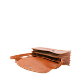 Borsa a tracolla da donna Vera pelle 5513-Cognac I Fratelli