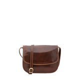 Borsa a tracolla da donna Vera pelle 5513-Marrone I Fratelli
