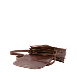 Borsa a tracolla da donna Vera pelle 5513-Marrone I Fratelli