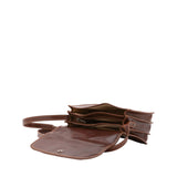 Borsa a tracolla da donna Vera pelle 5513-Marrone I Fratelli