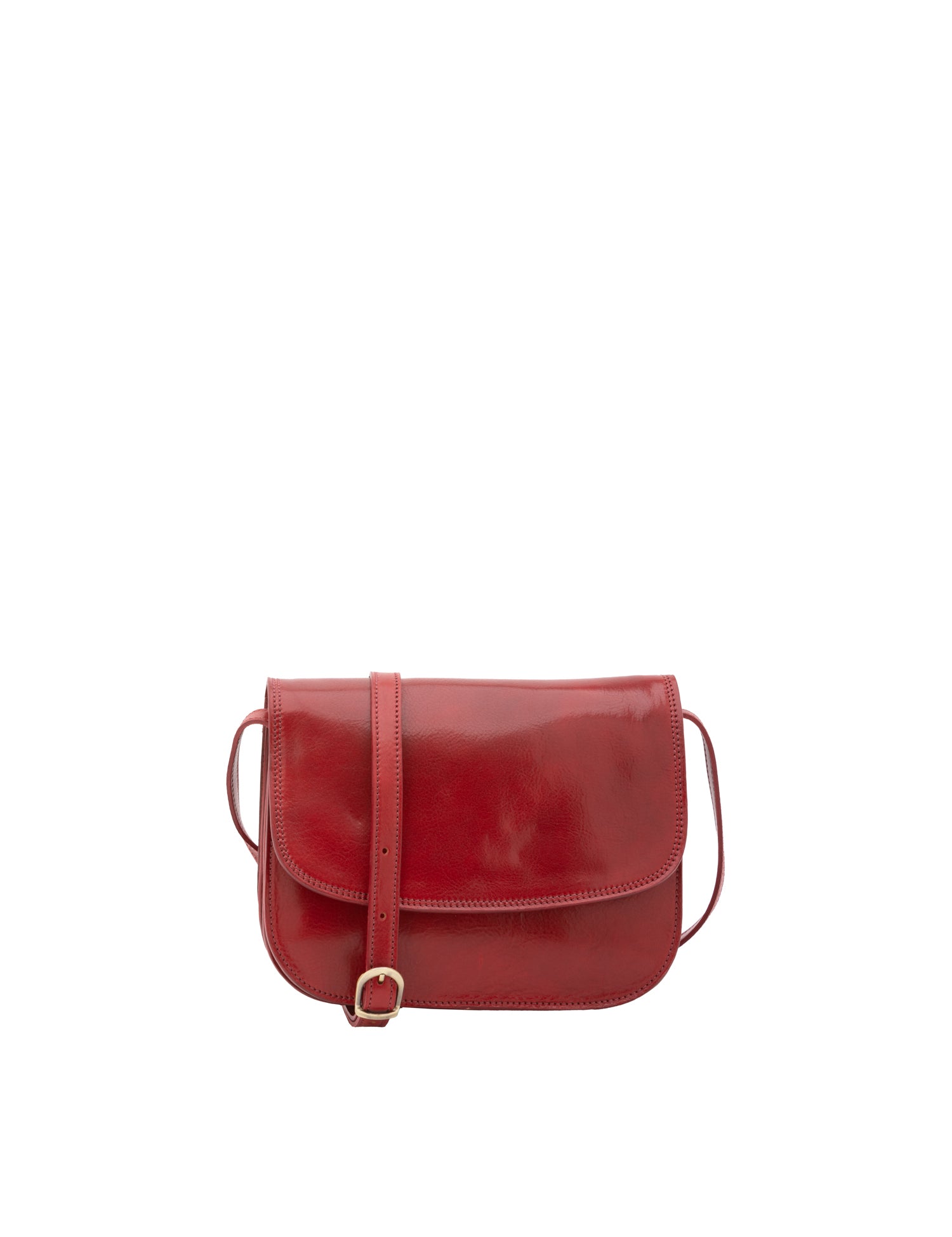 Borsa a tracolla da donna Vera pelle 5513-Rosso I Fratelli