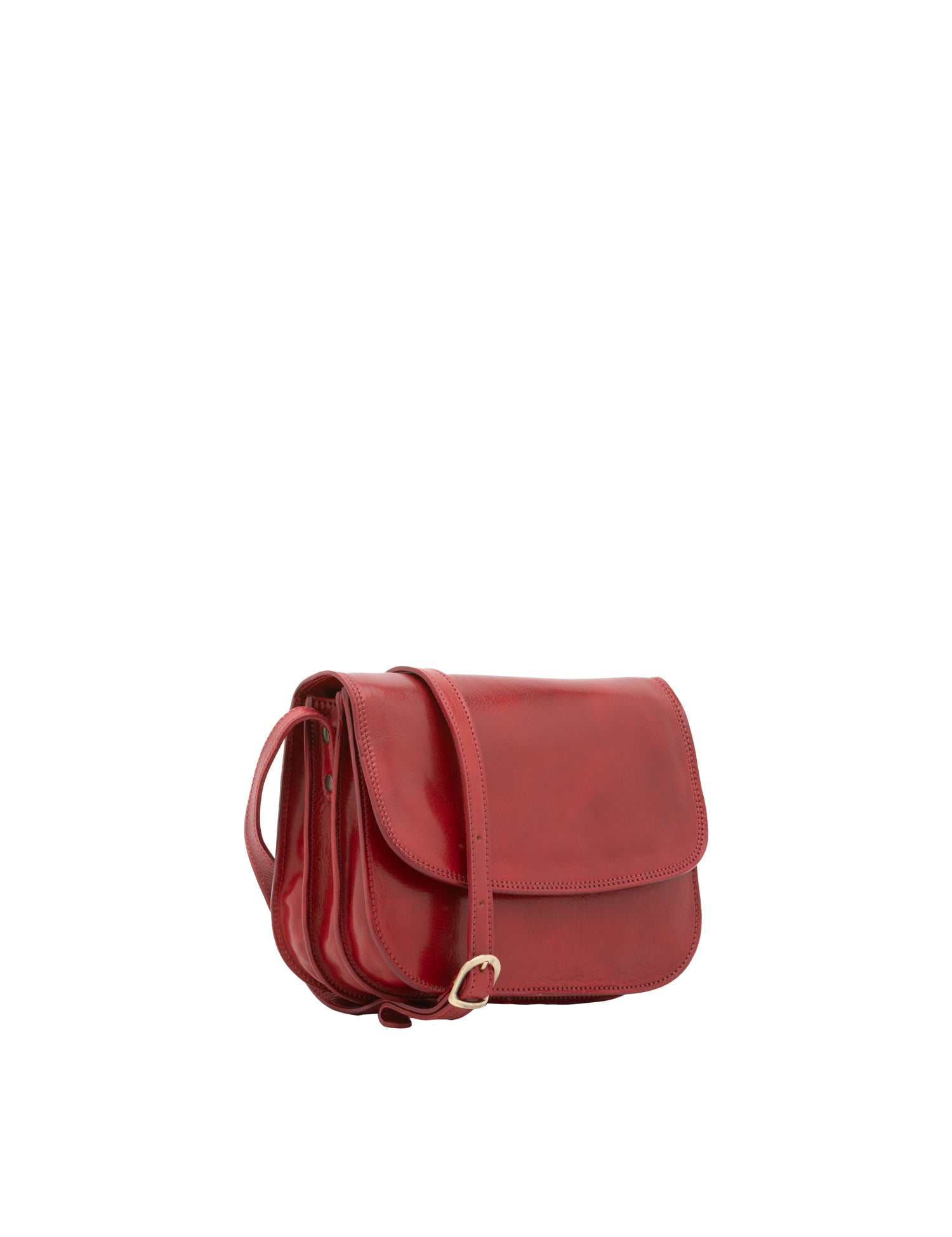 Borsa a tracolla da donna Vera pelle 5513-Rosso I Fratelli
