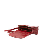 Borsa a tracolla da donna Vera pelle 5513-Rosso I Fratelli