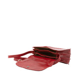 Borsa a tracolla da donna Vera pelle 5513-Rosso I Fratelli