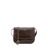 Borsa a tracolla da donna Vera pelle 5513-Tmoro I Fratelli