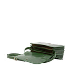 Borsa a tracolla da donna Vera pelle 5513-Verde I Fratelli