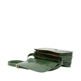 Borsa a tracolla da donna Vera pelle 5513-Verde I Fratelli
