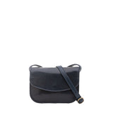 Borsa a tracolla da donna 100% pelle 5515-Blu I Fratelli