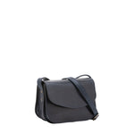 Borsa a tracolla da donna 100% pelle 5515-Blu I Fratelli