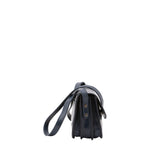Borsa a tracolla da donna 100% pelle 5515-Blu I Fratelli
