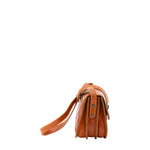 Borsa a tracolla da donna 100% pelle 5515-Cognac I Fratelli
