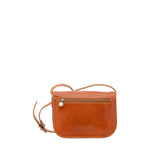 Borsa a tracolla da donna 100% pelle 5515-Cognac I Fratelli