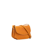 Borsa a tracolla da donna 100% pelle 5515-Giallo I Fratelli