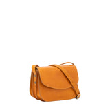 Borsa a tracolla da donna 100% pelle 5515-Giallo I Fratelli