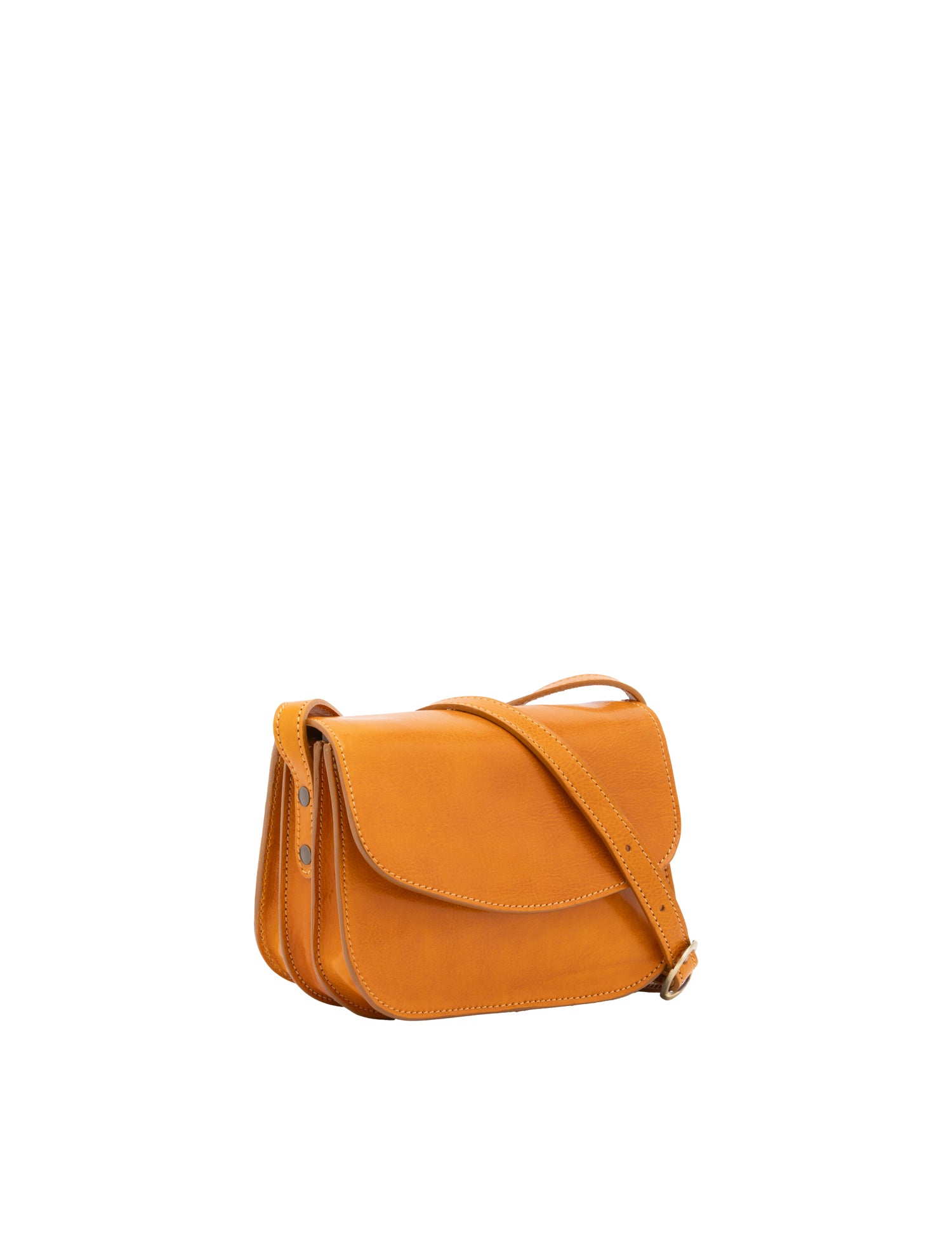 Borsa a tracolla da donna 100% pelle 5515-Giallo I Fratelli