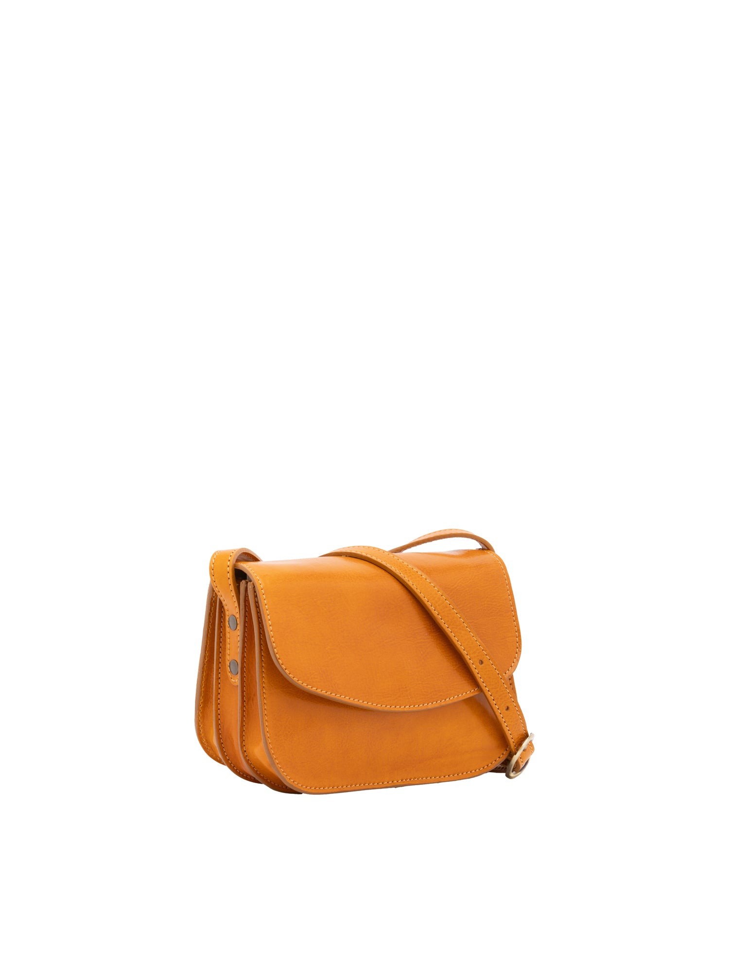 Borsa a tracolla da donna 100% pelle 5515-Giallo I Fratelli