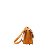 Borsa a tracolla da donna 100% pelle 5515-Giallo I Fratelli