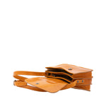Borsa a tracolla da donna 100% pelle 5515-Giallo I Fratelli