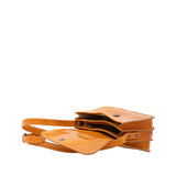 Borsa a tracolla da donna 100% pelle 5515-Giallo I Fratelli