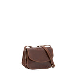 Borsa a tracolla da donna 100% pelle 5515-Marrone I Fratelli