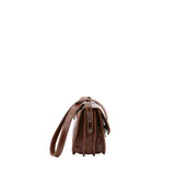 Borsa a tracolla da donna 100% pelle 5515-Marrone I Fratelli