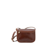 Borsa a tracolla da donna 100% pelle 5515-Marrone I Fratelli
