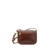 Borsa a tracolla da donna 100% pelle 5515-Marrone I Fratelli