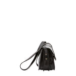 Borsa a tracolla da donna 100% pelle 5515-Nero I Fratelli