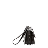 Borsa a tracolla da donna 100% pelle 5515-Nero I Fratelli