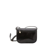 Borsa a tracolla da donna 100% pelle 5515-Nero I Fratelli