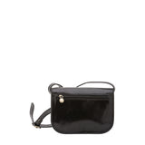 Borsa a tracolla da donna 100% pelle 5515-Nero I Fratelli