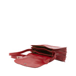 Borsa a tracolla da donna 100% pelle 5515-Rosso I Fratelli