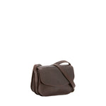 Borsa a tracolla da donna 100% pelle 5515-Tmoro I Fratelli