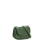 Borsa a tracolla da donna 100% pelle 5515-Verde I Fratelli