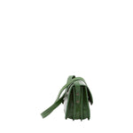 Borsa a tracolla da donna 100% pelle 5515-Verde I Fratelli