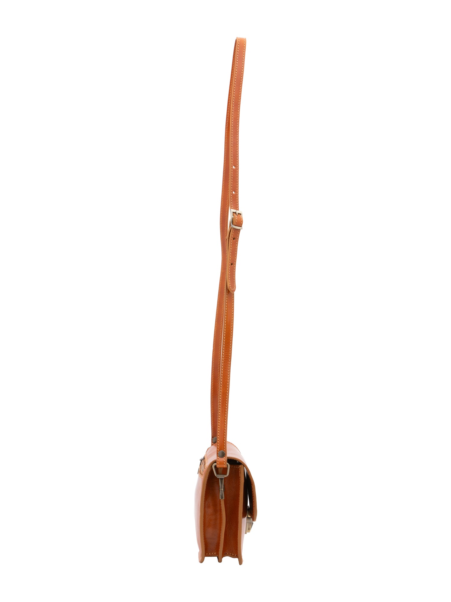 Borsa a tracolla da donna Vera pelle 5516-Cognac I Fratelli