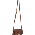 Borsa a tracolla da donna Vera pelle 5516-Marrone I Fratelli