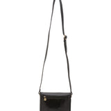 Borsa a tracolla da donna Vera pelle 5516-Nero I Fratelli