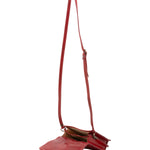 Borsa a tracolla da donna Vera pelle 5516-Rosso I Fratelli