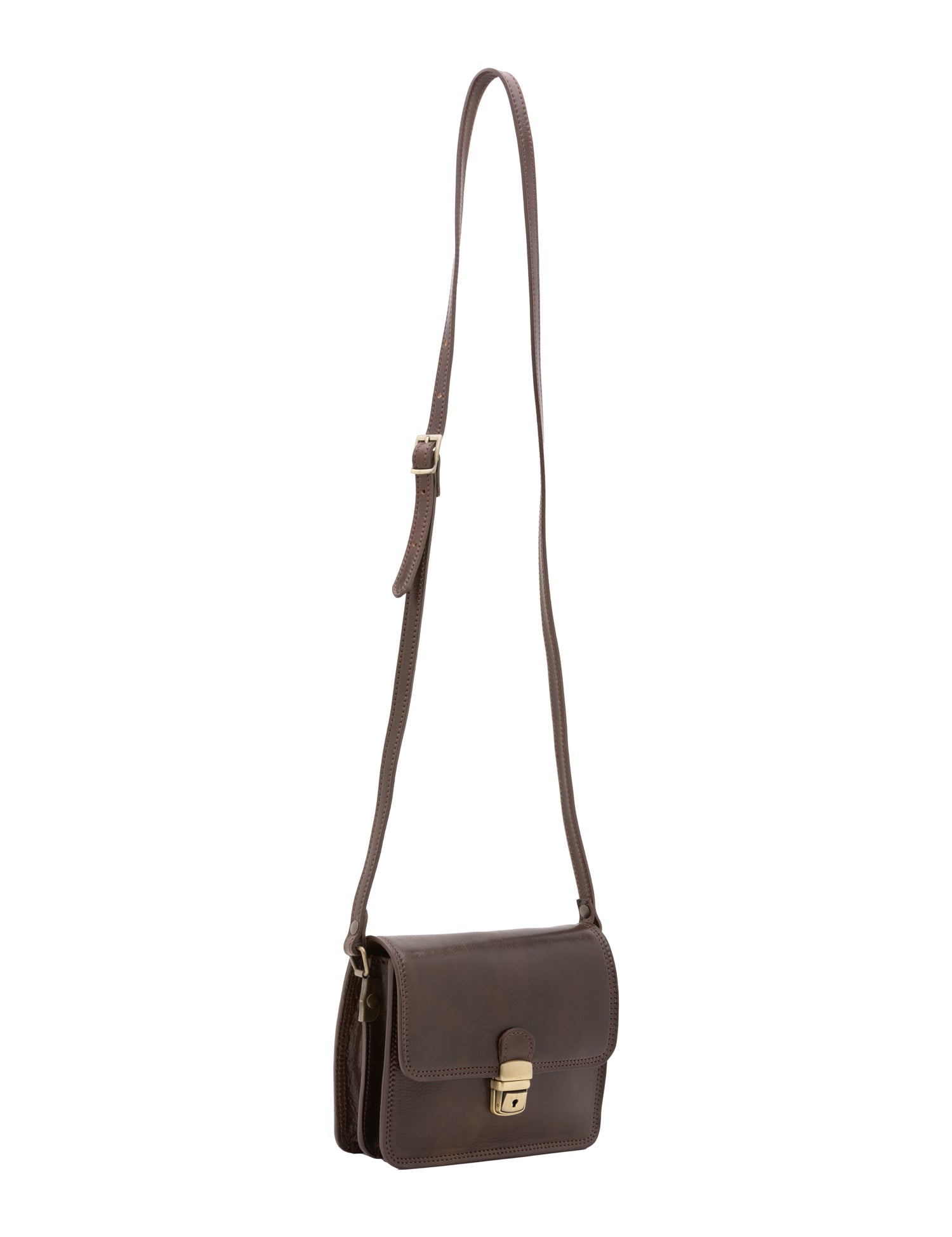 Borsa a tracolla da donna Vera pelle 5516-Tmoro I Fratelli